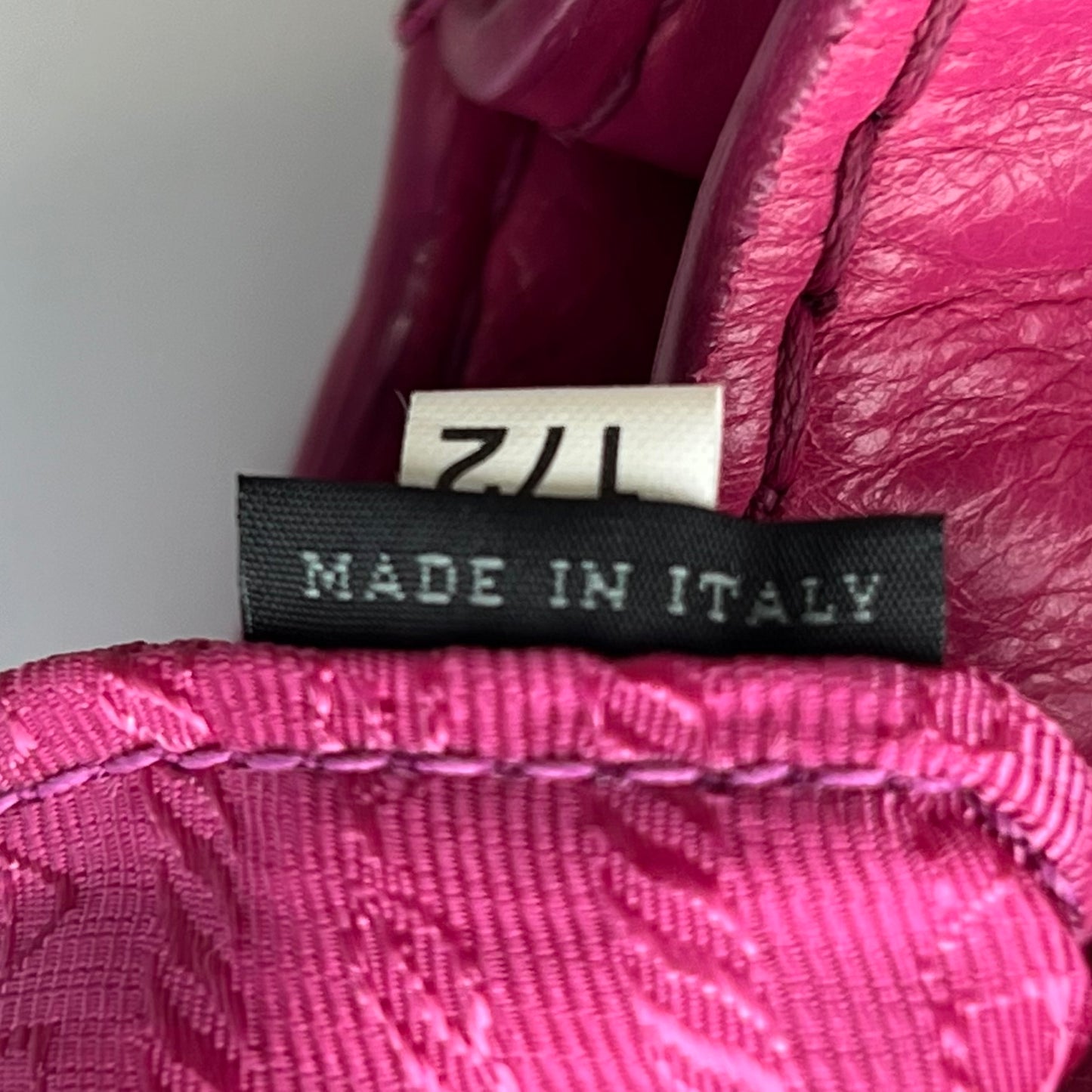 Vitello Shine Leather Top Handle Bag