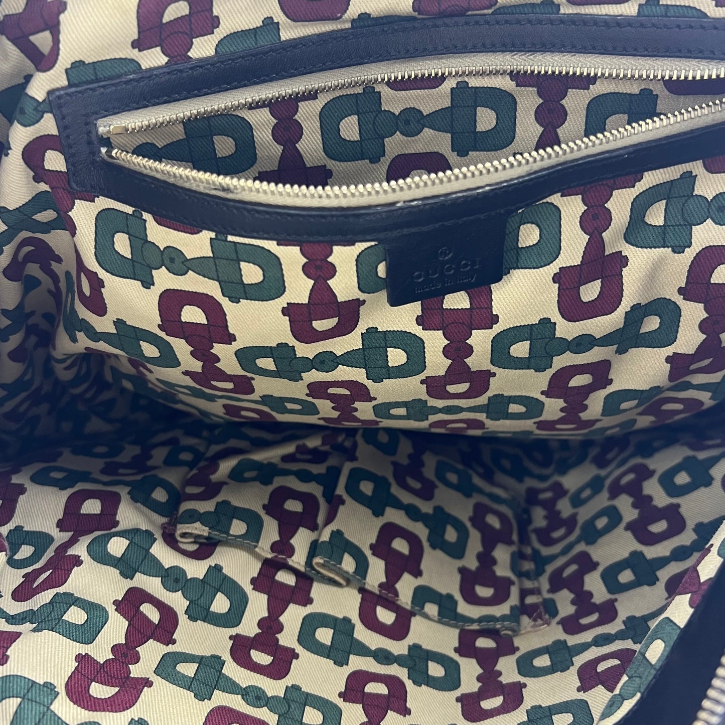 lack Guccissima Leather Small Hysteria Satchel