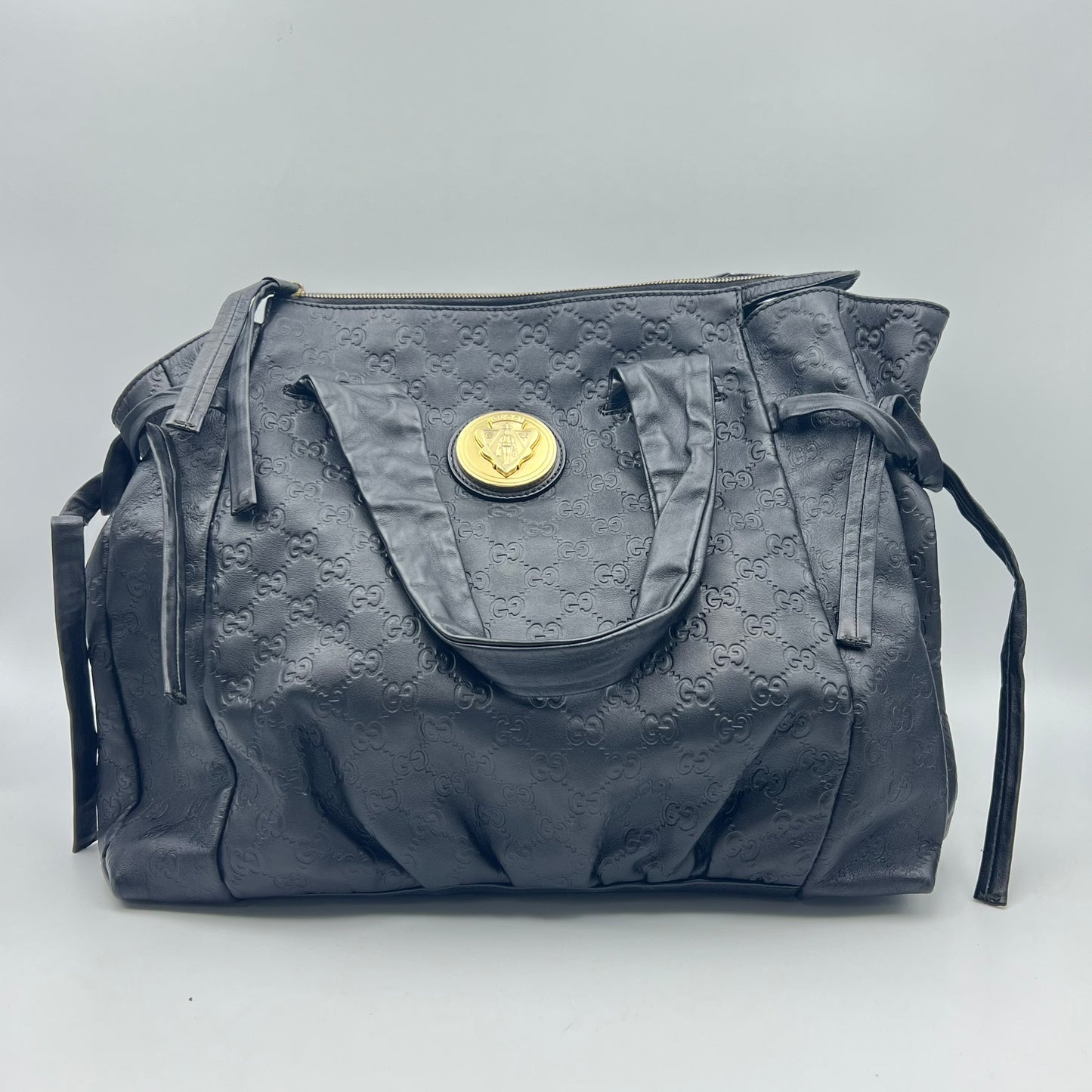 lack Guccissima Leather Small Hysteria Satchel