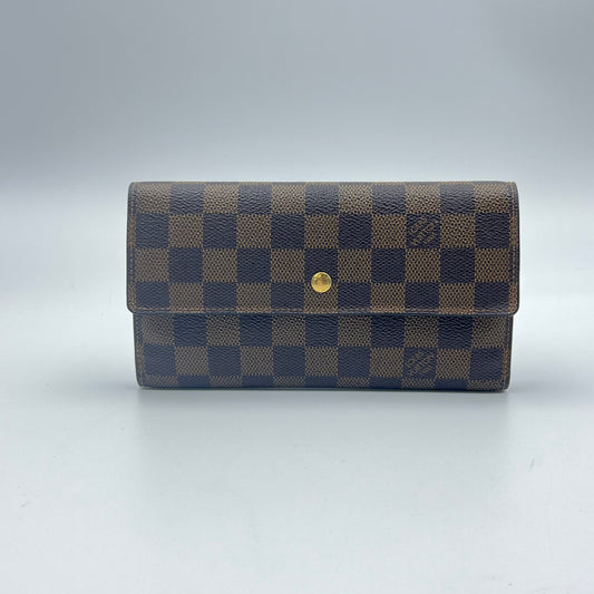 Damier Ebene Sarah Wallet Long Porte