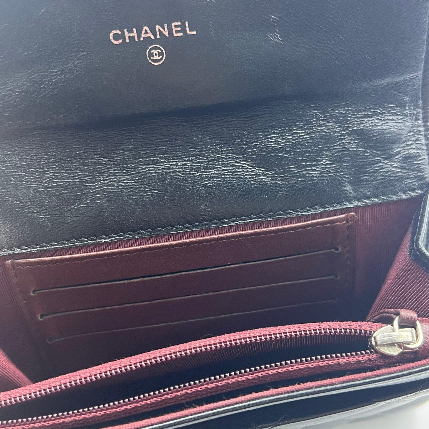 Chanel Matelasse Lambskin Wallet Black