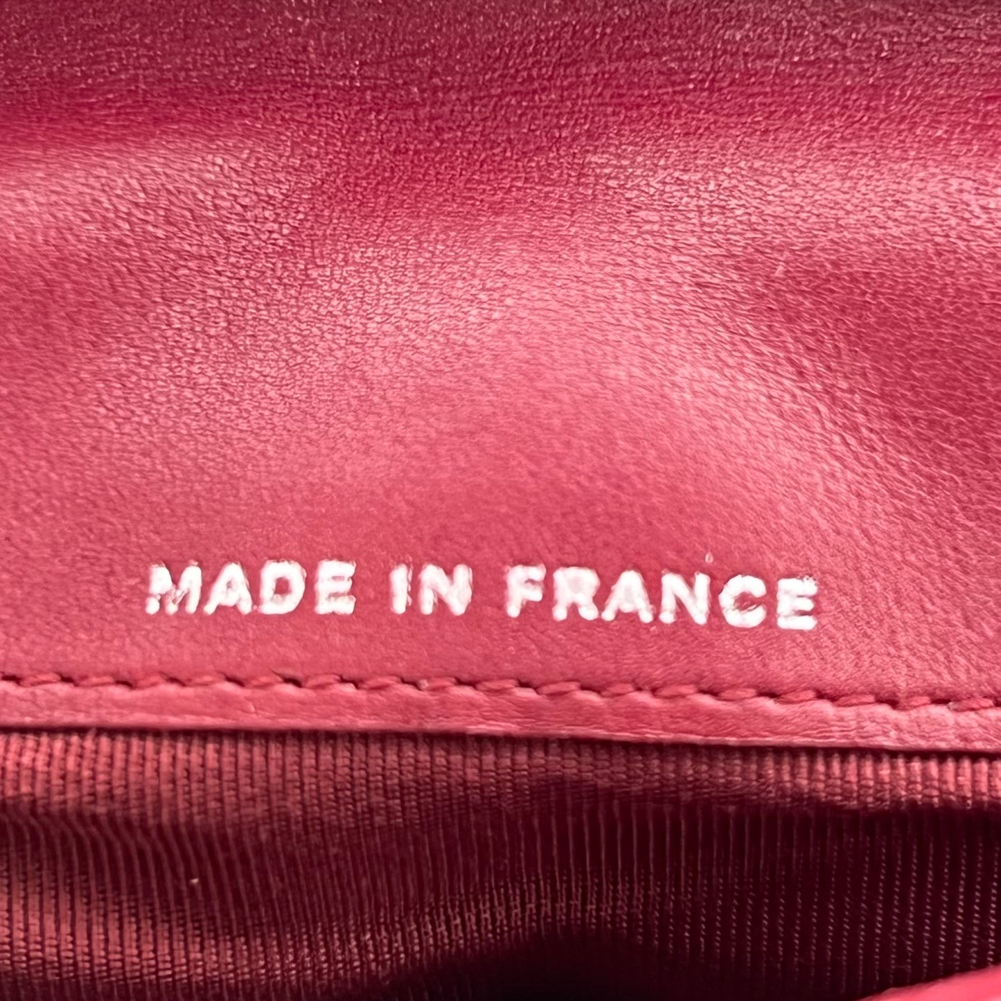 Cartera larga bi-fold Chanel Ultra Stitch Coco Mark Roja