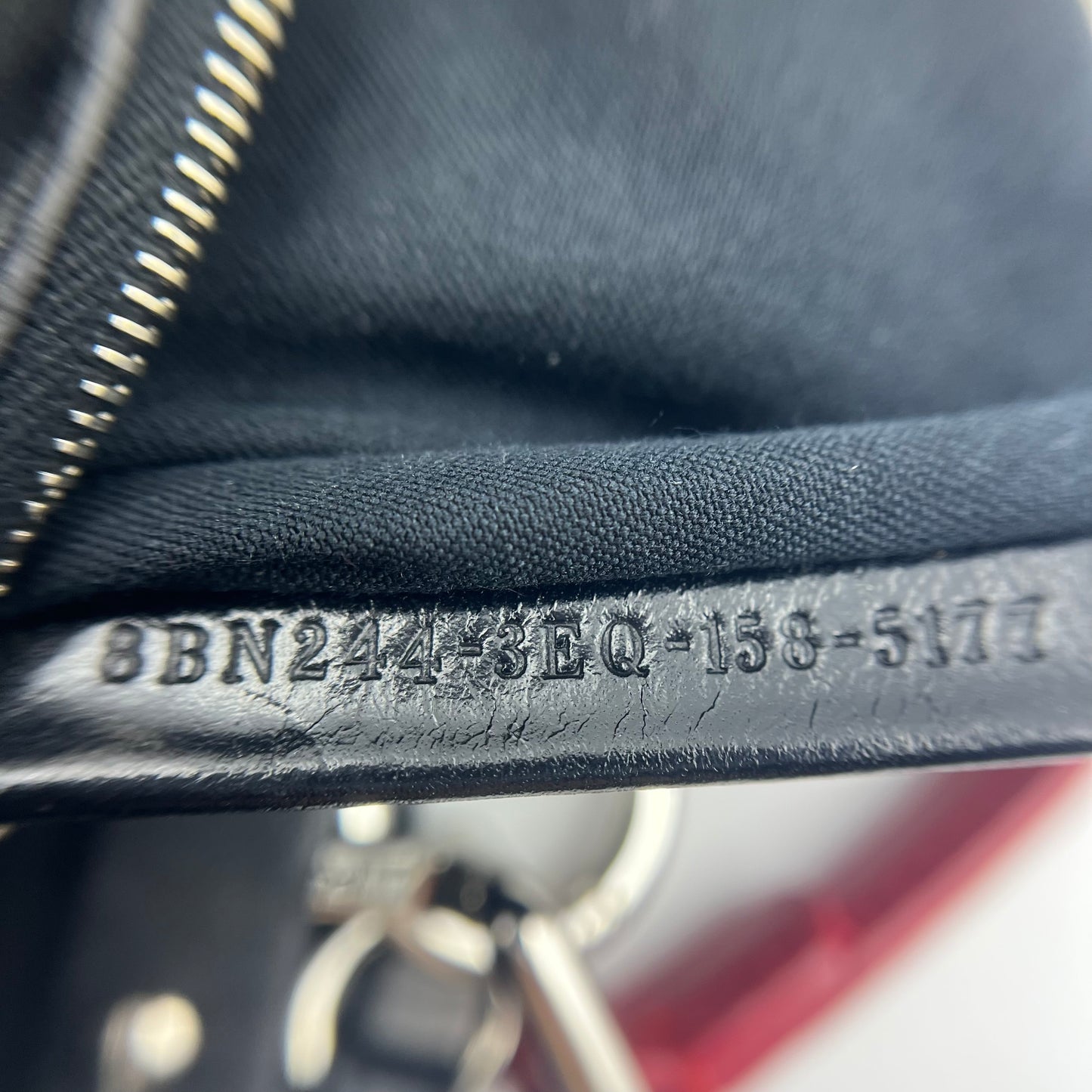 Bolsa fendi Peekaboo Bordada Preto Mini