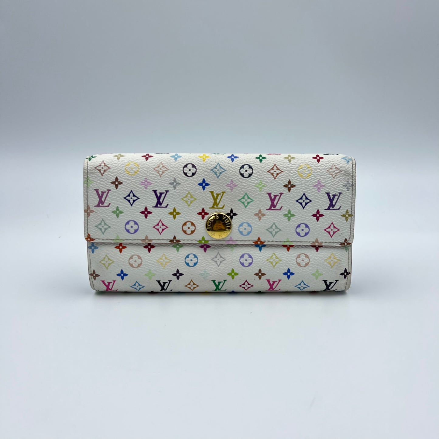 Multicolore Monogram Pattern Sarah Wallet