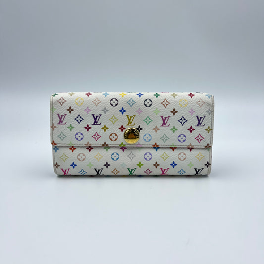 Multicolore Monogram Pattern Sarah Wallet