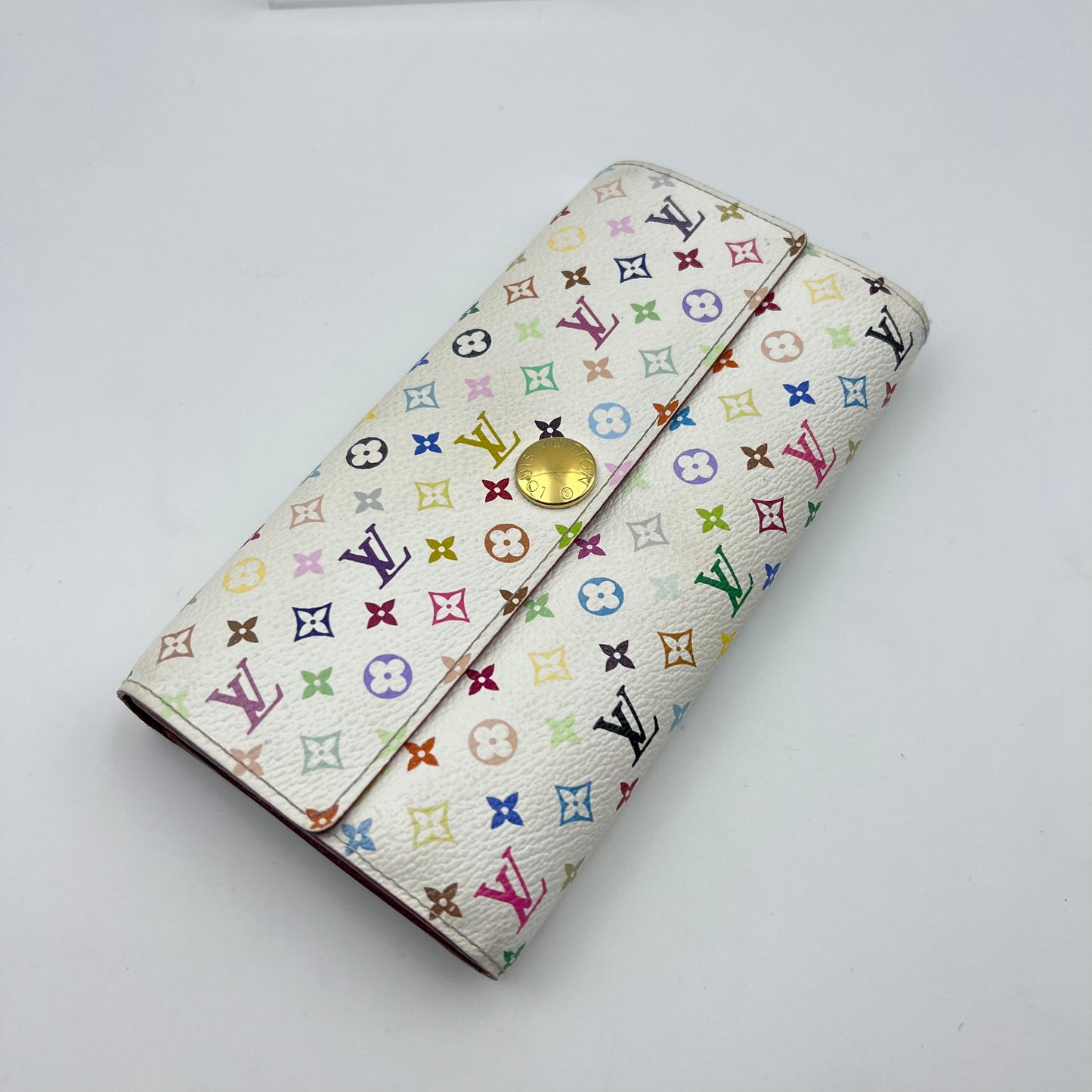 Multicolore Monogram Pattern Sarah Wallet