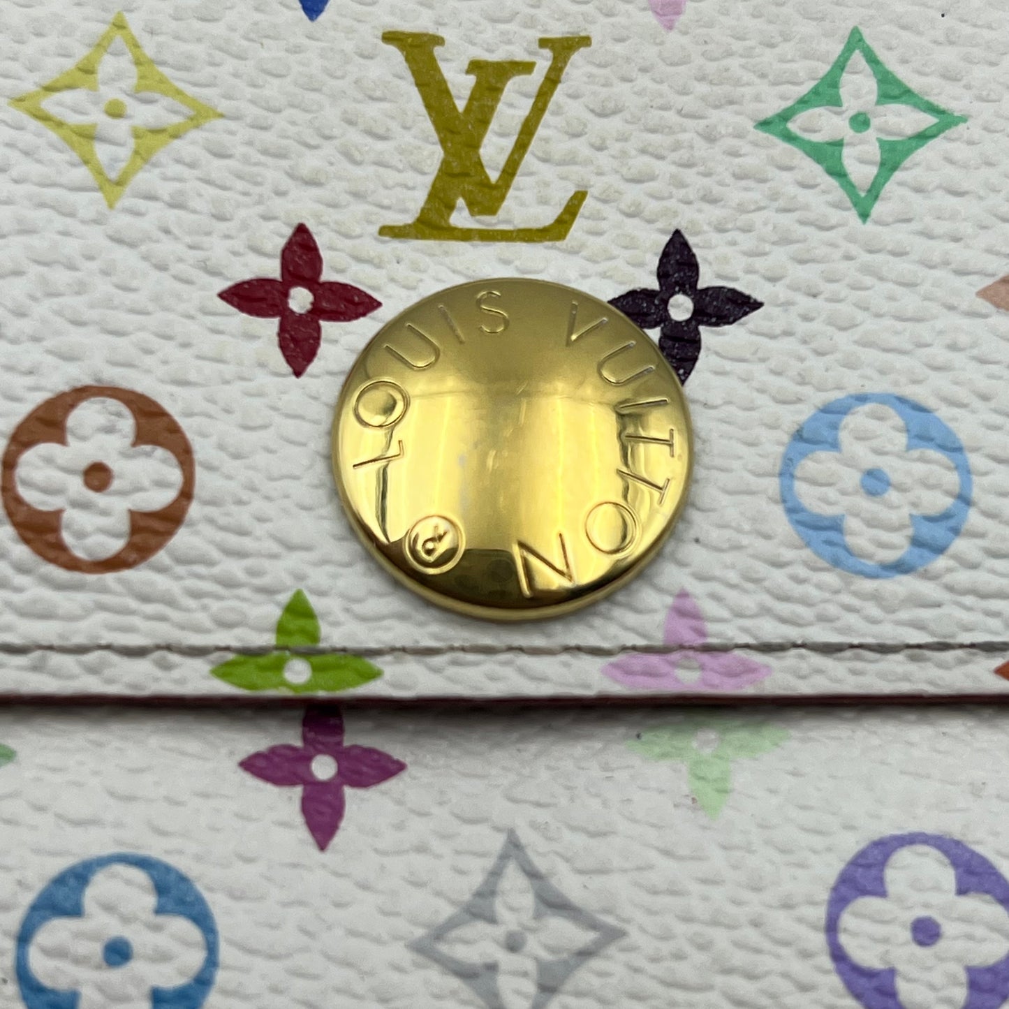 Multicolore Monogram Pattern Sarah Wallet