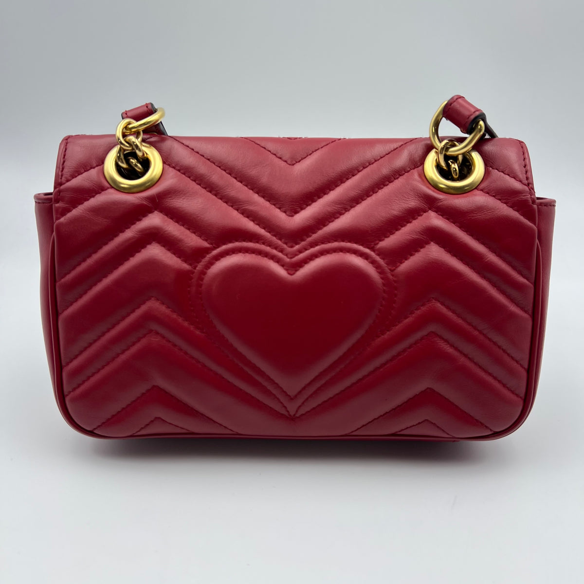 Gucci GG Marmont Flap Bag Matelasse Leather Mini — view 8 of 9 GG Marmont Flap Bag Matelasse Leather Mini, view 8 of 9
