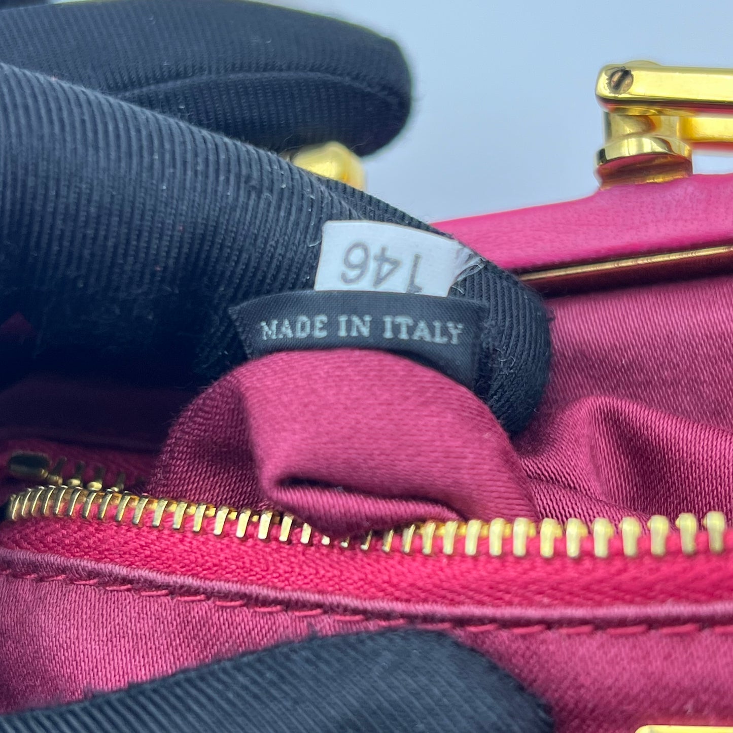 Peonia Lambskin Leather Frame Top Evening Bag