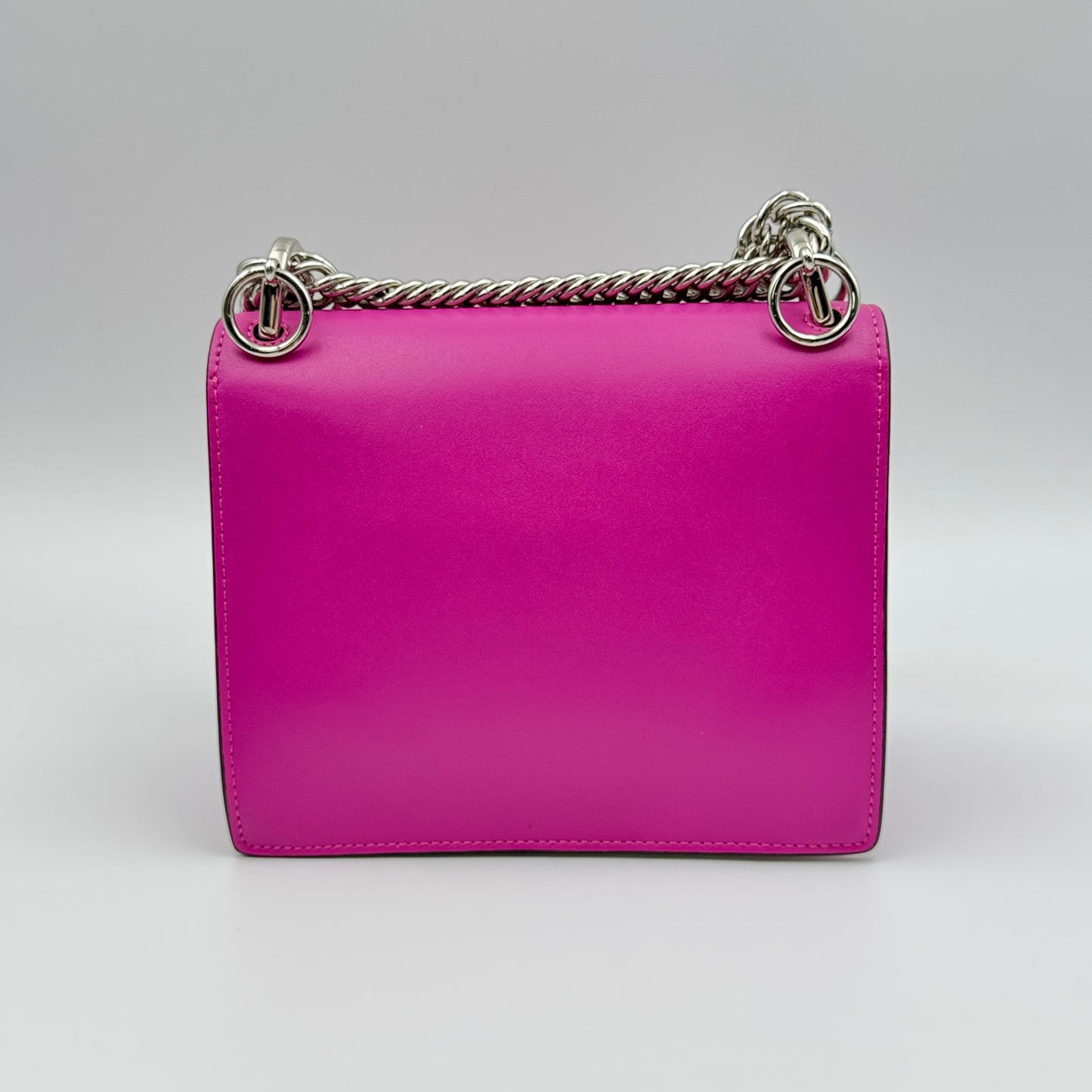 Pink Kan I Leather Shoulder Bag
