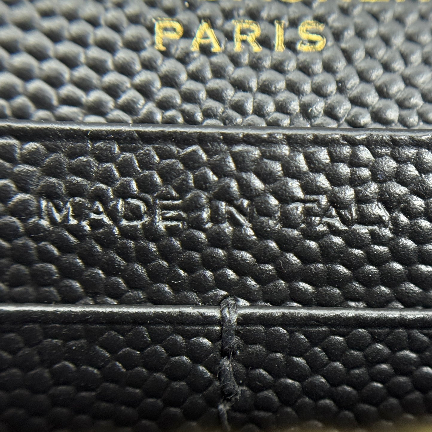 CLASSIC CASSANDRE CHAIN WALLET IN GRAIN DE POUDRE LEATHER
