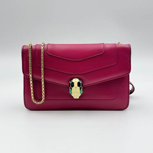 Leather Serpenti Forever Crossbody Bag