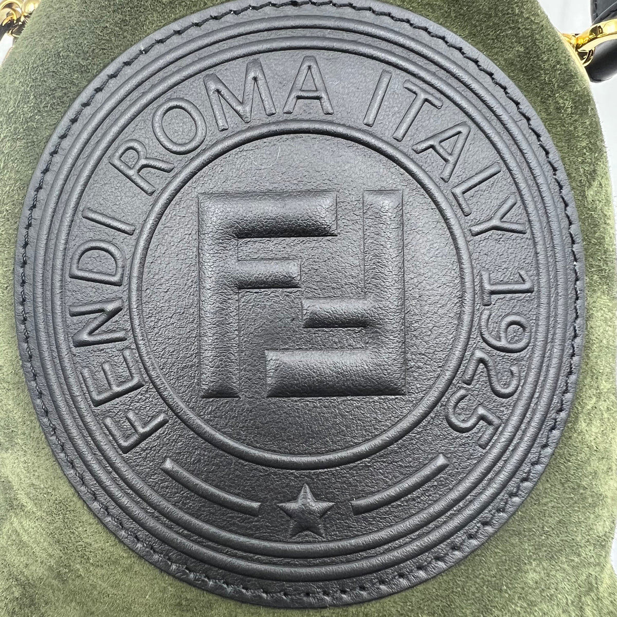 Fendi Green Small Suede Mon Tresor Bucket Bag — view 4 of 7 Green Small Suede Mon Tresor Bucket Bag, view 4 of 7