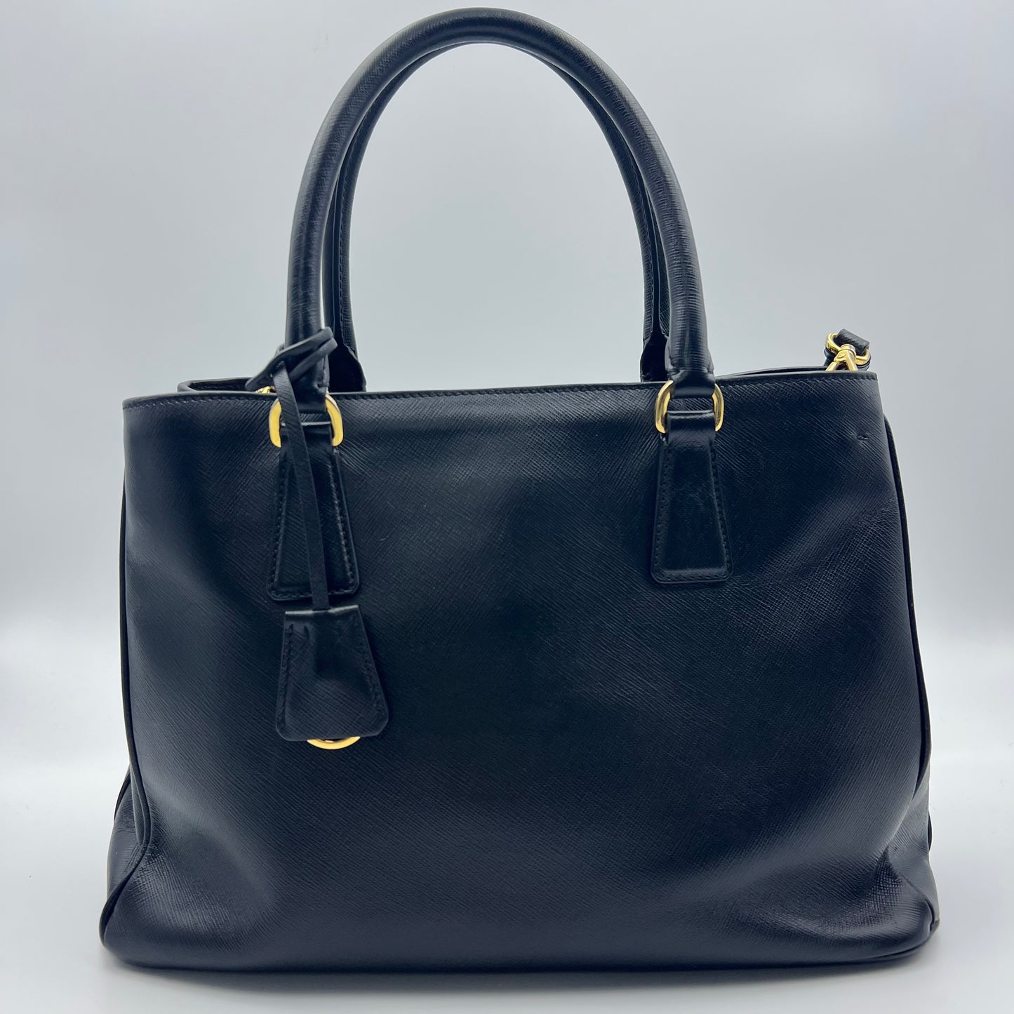 Black Saffiano Leather Medium Tote