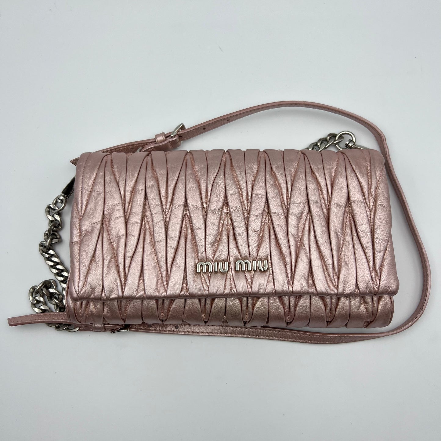 Matelasse Mini Clutch Wallet on Chain bag