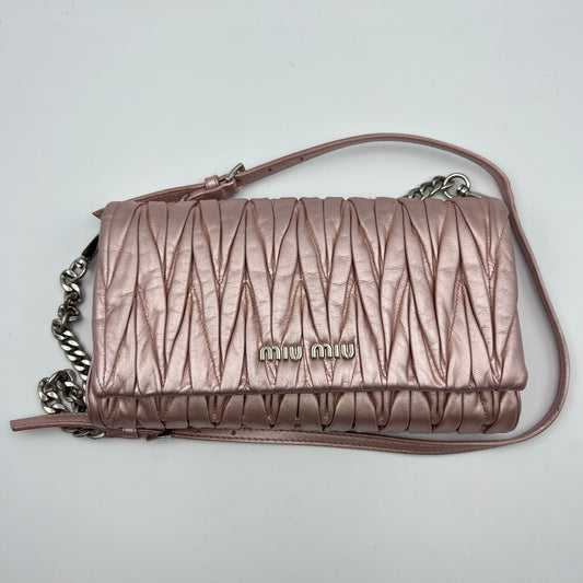Matelasse Mini Clutch Wallet on Chain bag