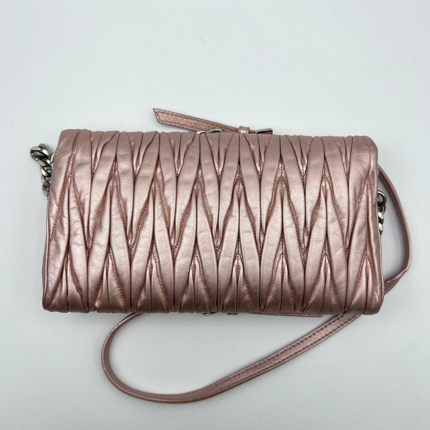 Matelasse Mini Clutch Wallet on Chain bag
