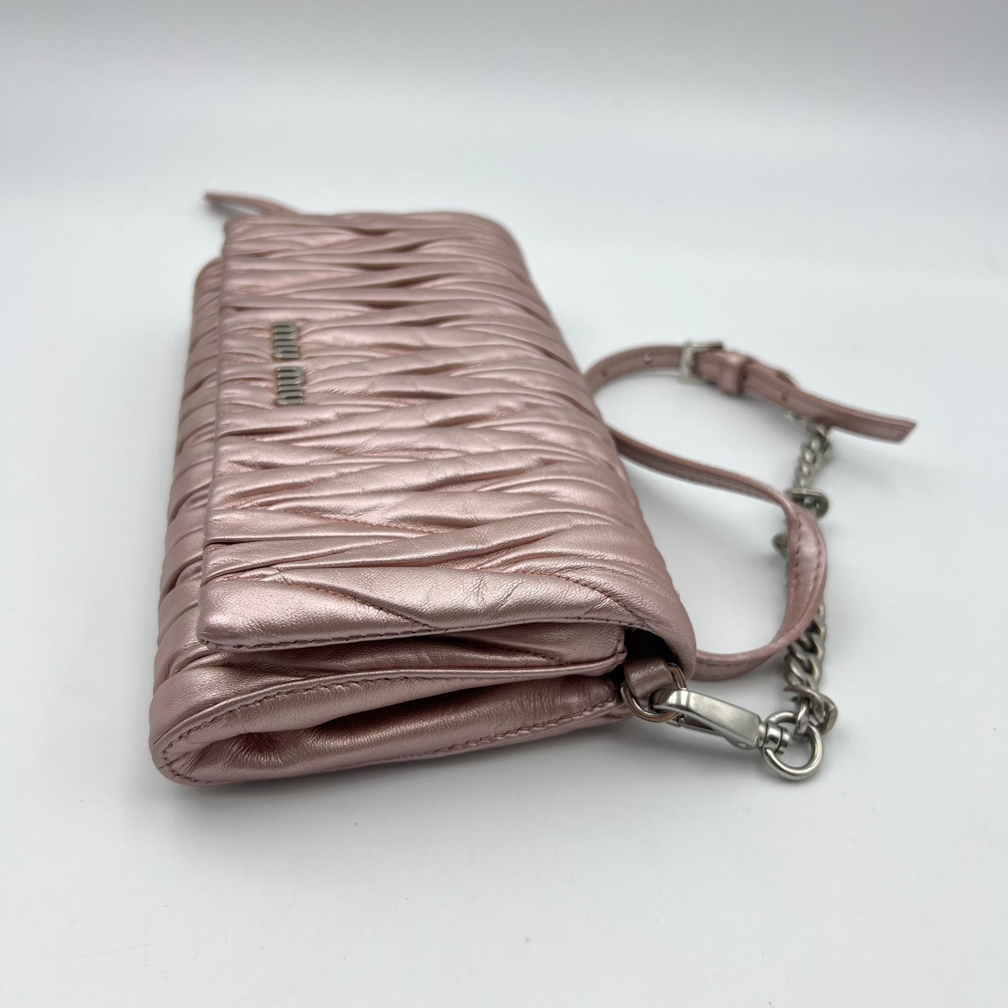 Matelasse Mini Clutch Wallet on Chain bag