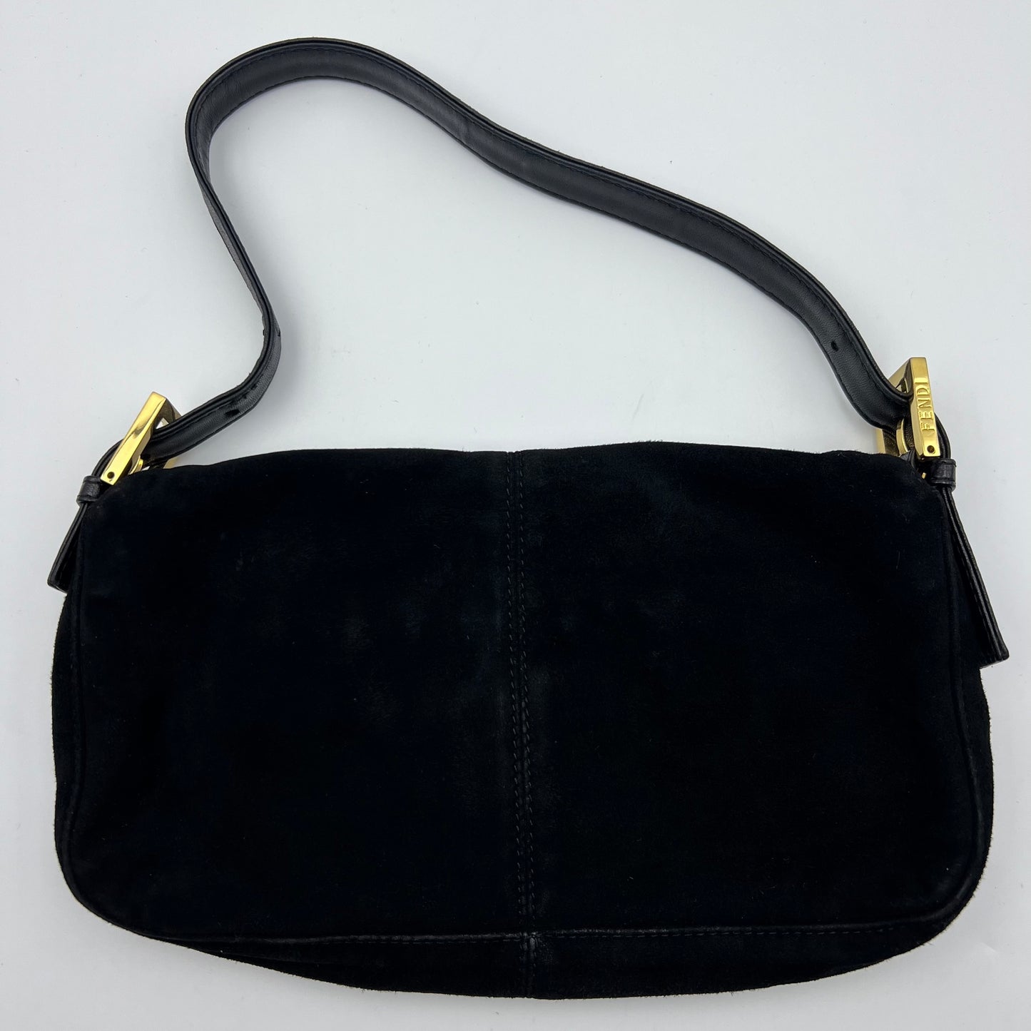 Suede Baguette Vintage Black