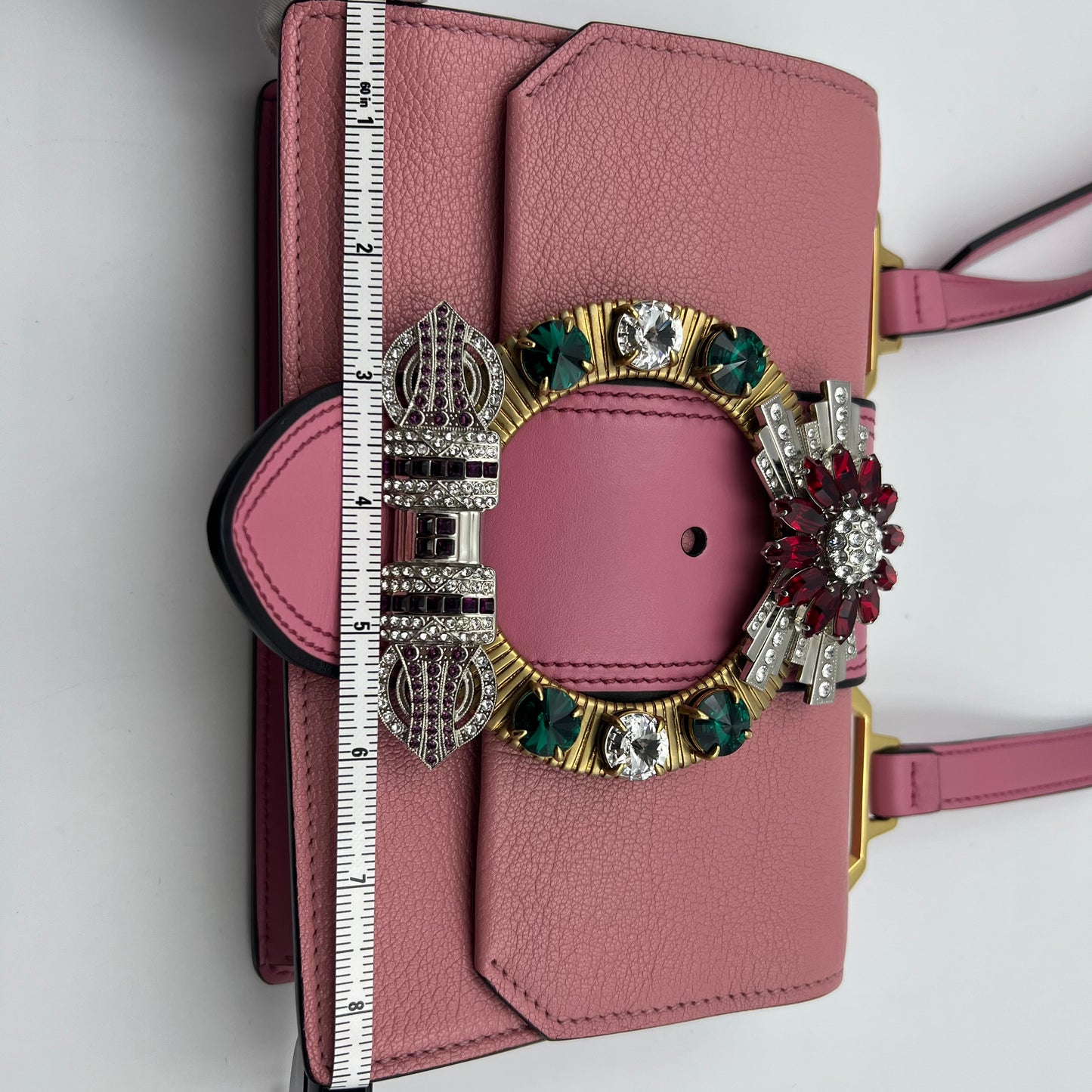 Crystal Embellished Madras Rugiada Shoulder Bag