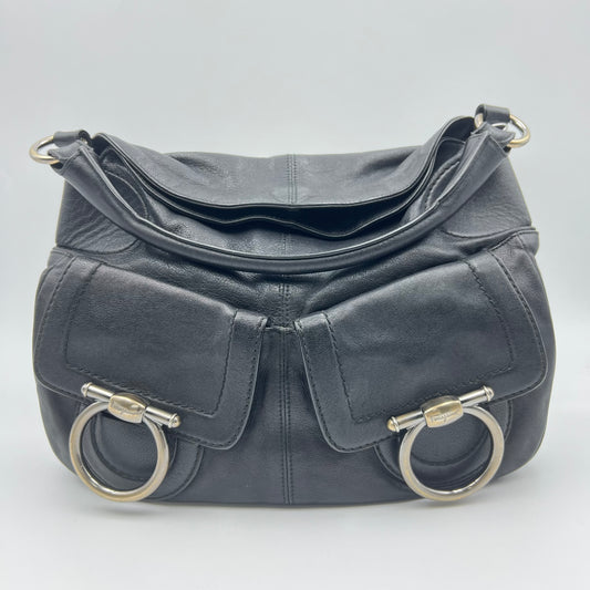 Black Leather Hobo