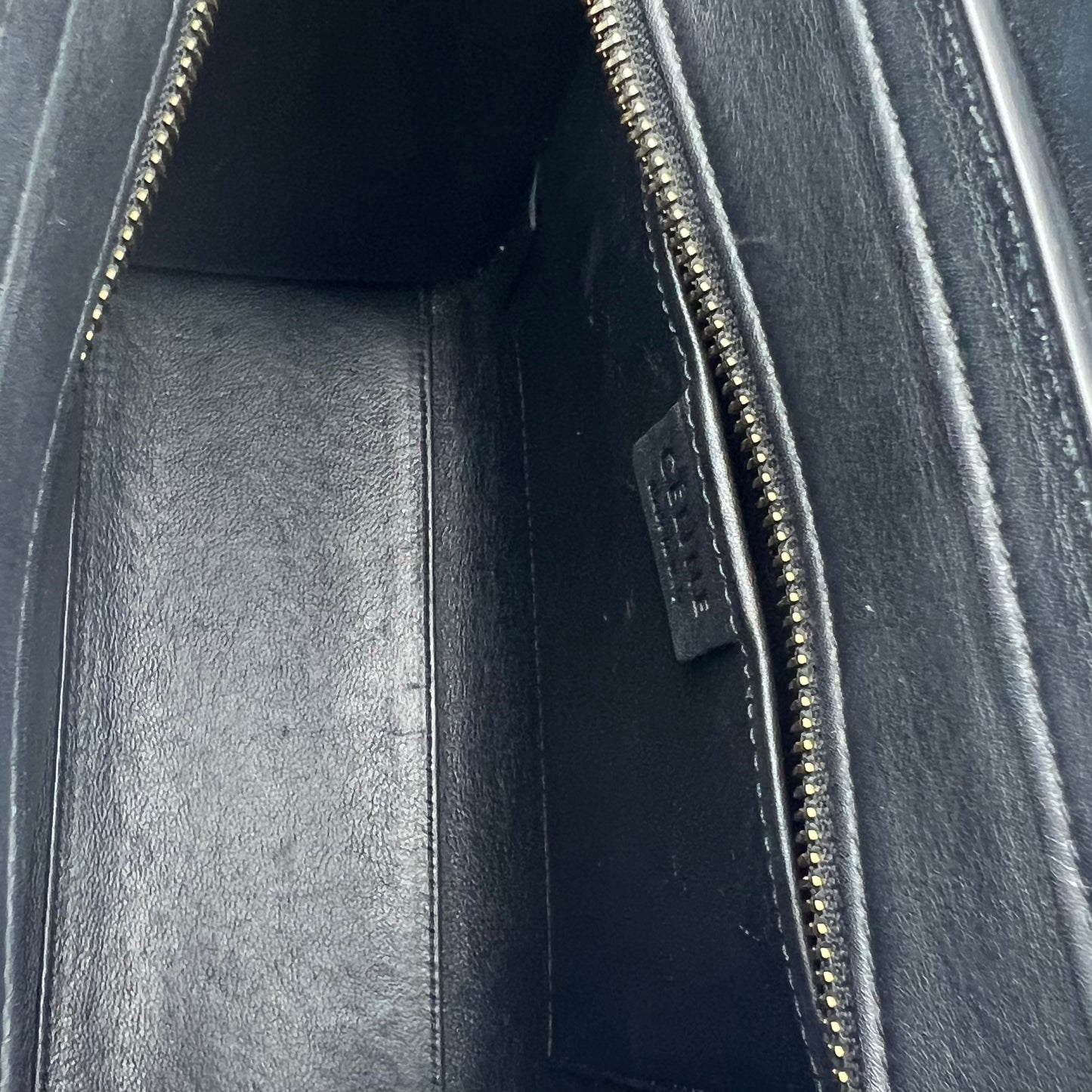 Bicolor Luggage Bag Leather Nano