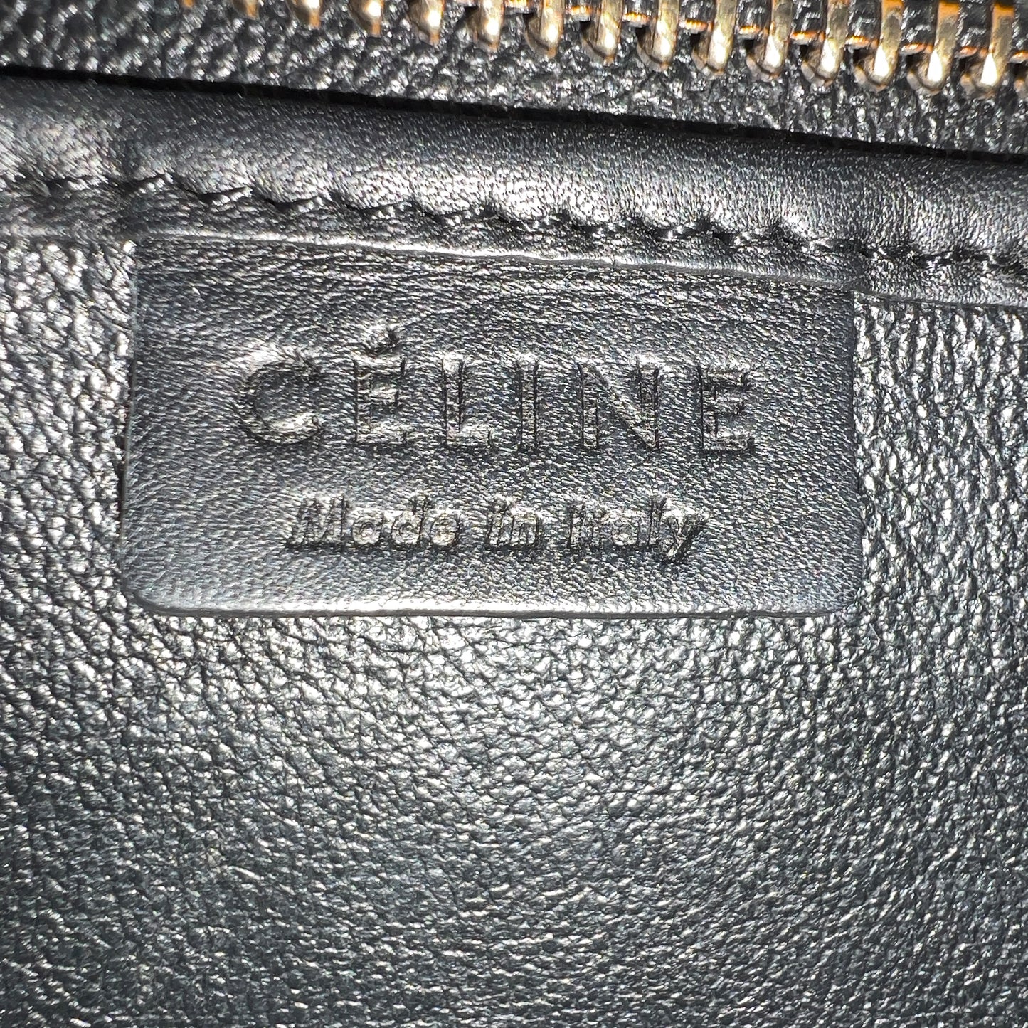 Bicolor Luggage Bag Leather Nano