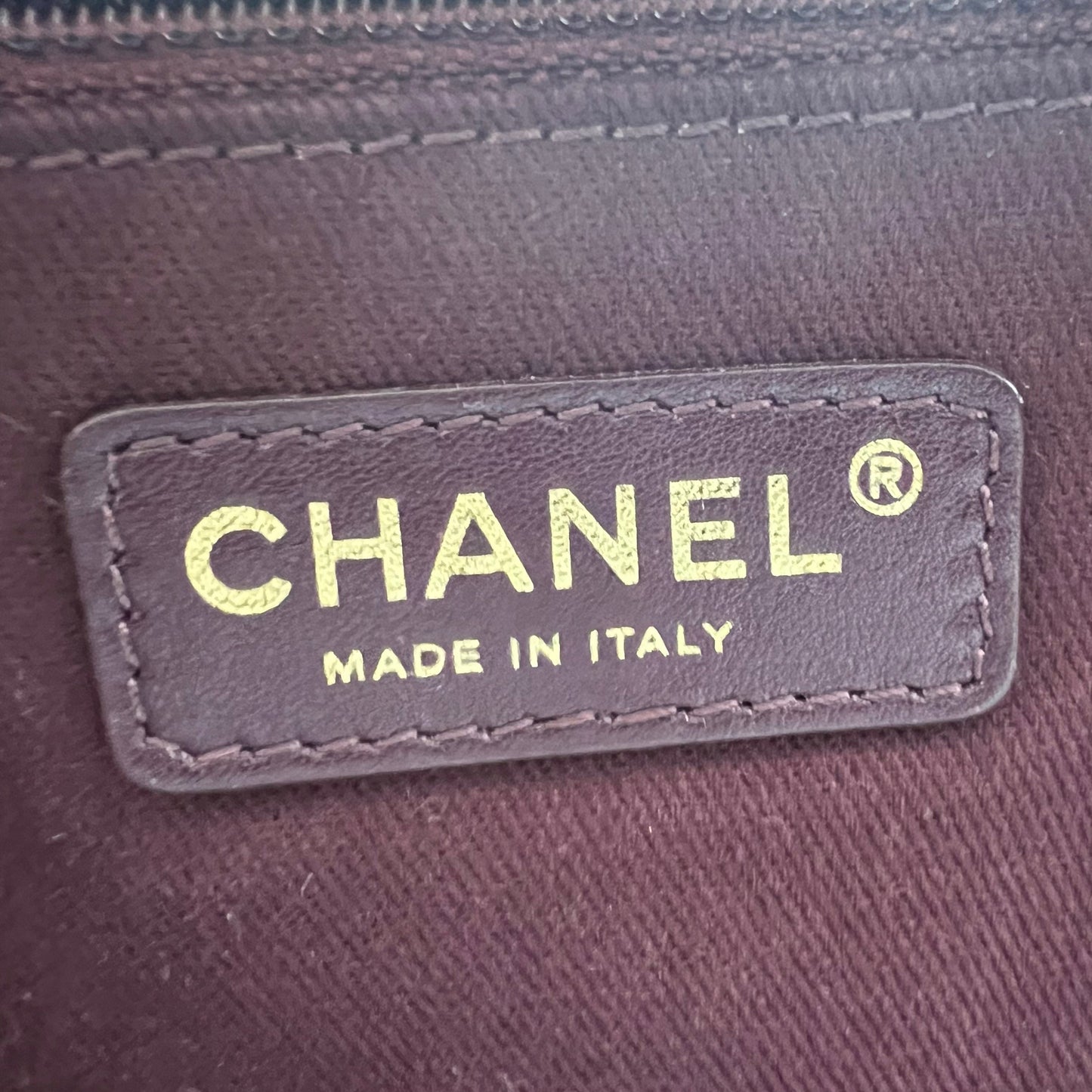 Chanel Mocha Quilted Leather CC Turnlock Tote