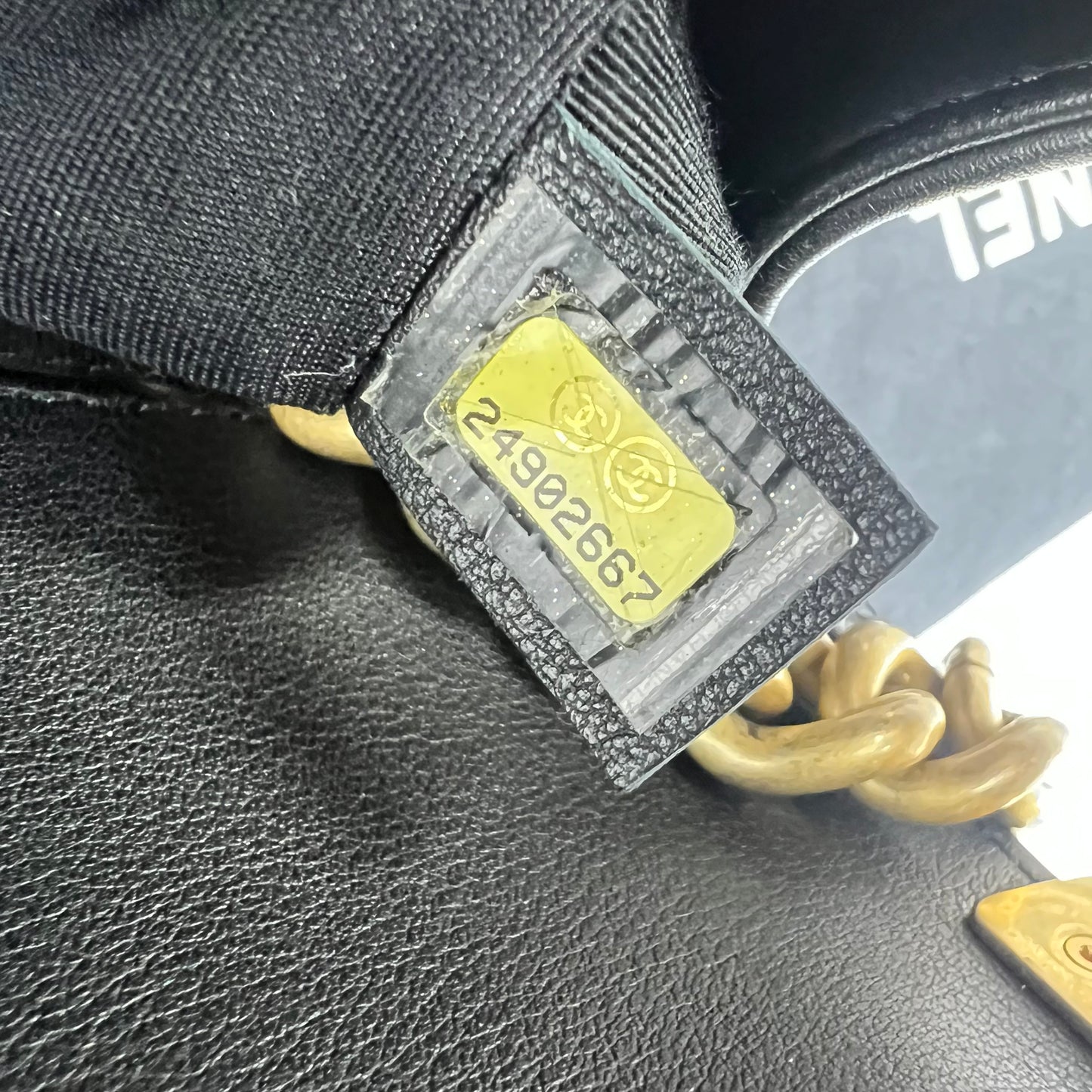 Lambskin Quilted New Medium Boy Flap Black