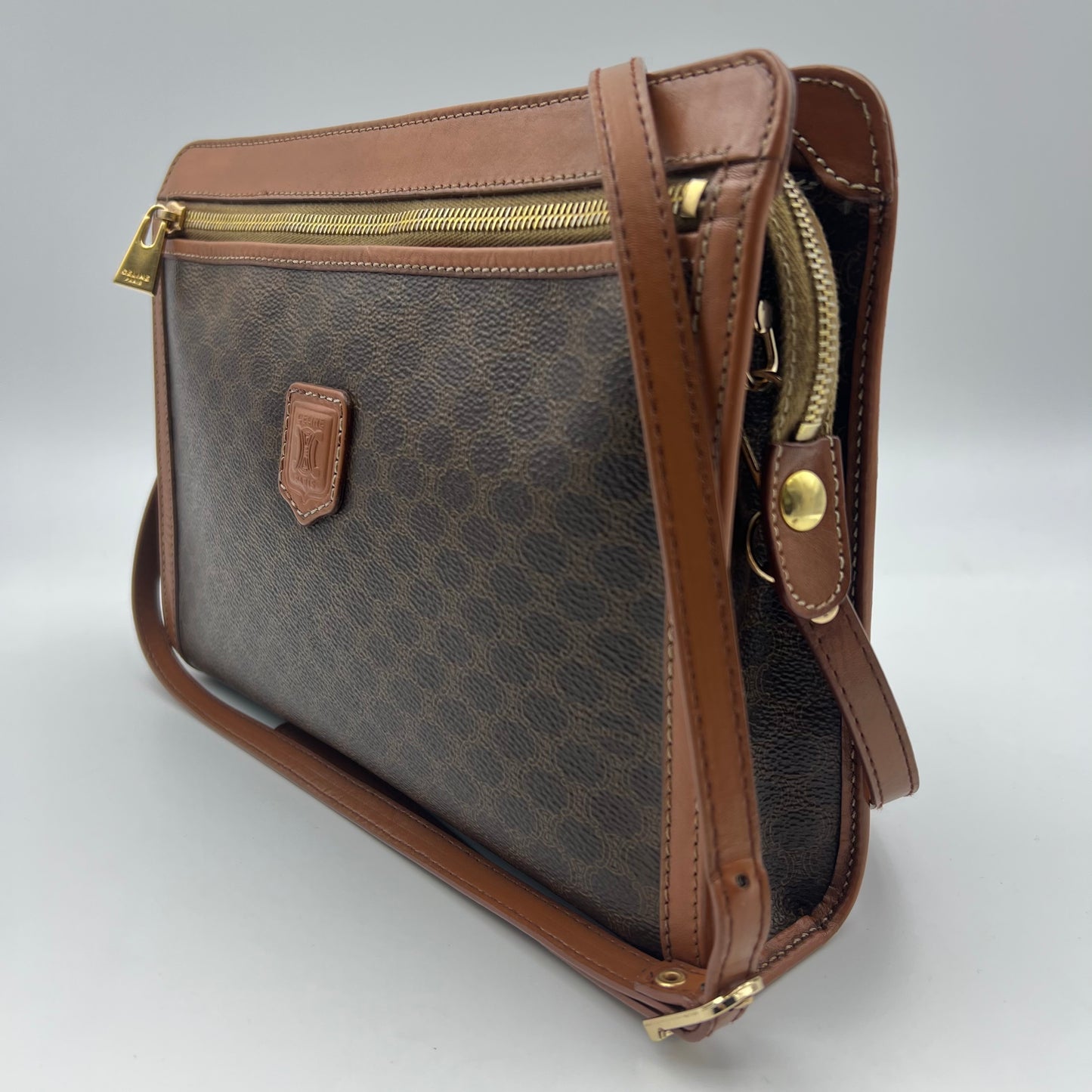 Macadam Coated Canvas clutch bag