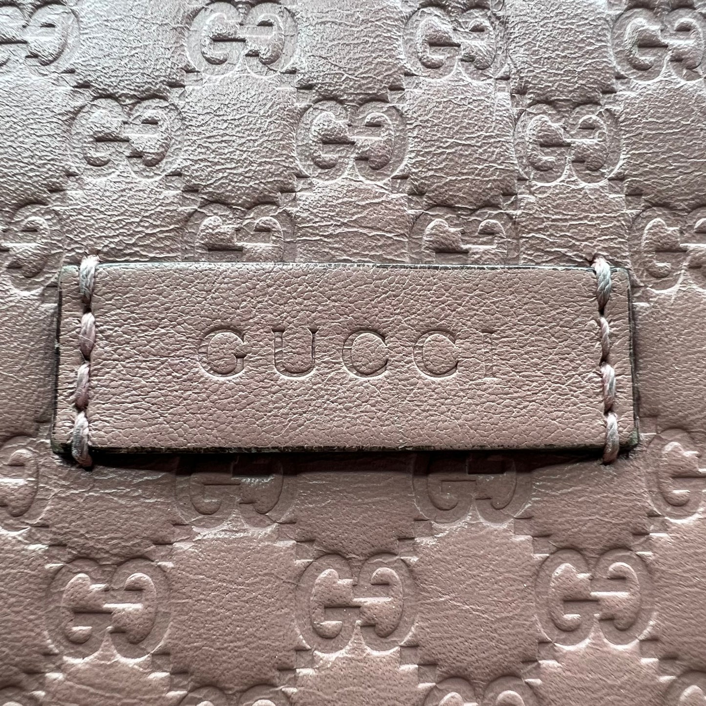 Guccissima Pink Leather Tote Bag With Strap 