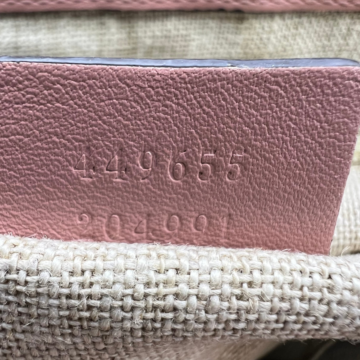 Gucci Guccissima Pink Leather Tote Bag With Strap — view 6 of 9 Guccissima Pink Leather Tote Bag With Strap , view 6 of 9