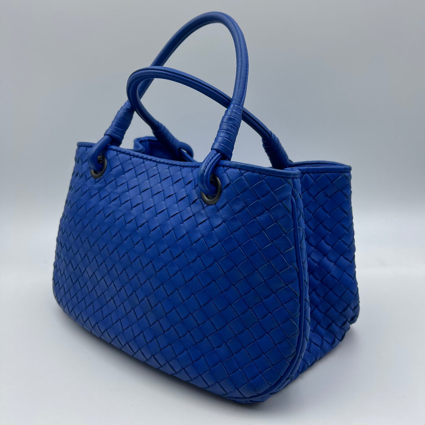 Parachute leather tote Blue
