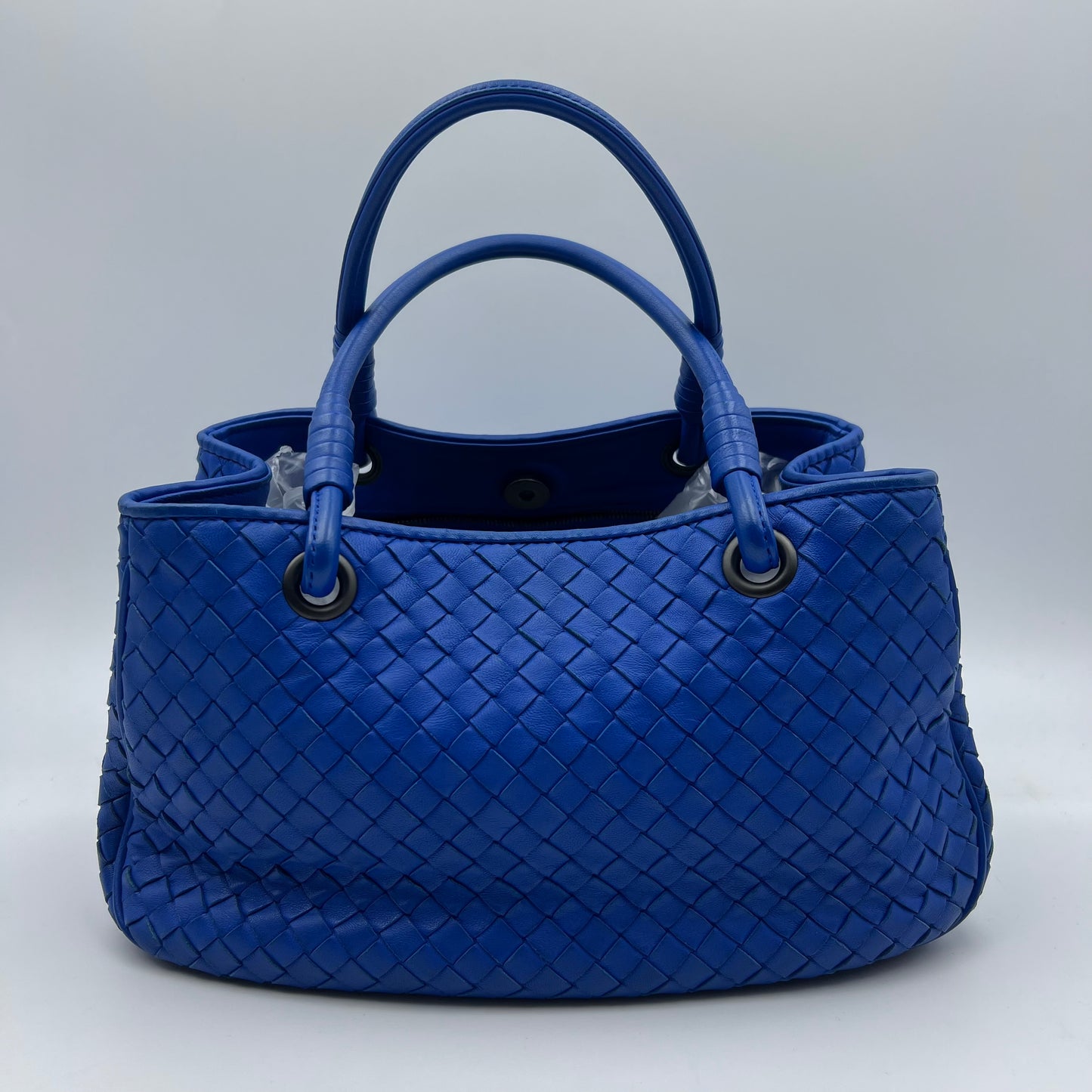 Parachute leather tote Blue