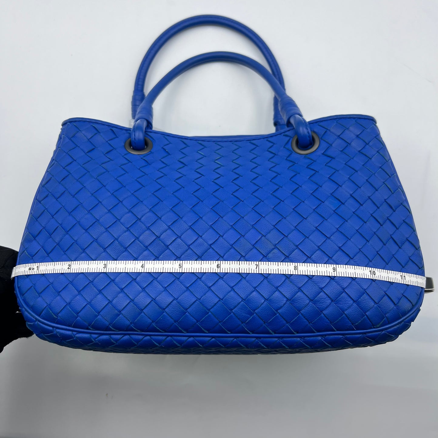 Parachute leather tote Blue