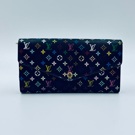 Monogram Multicolor Sarah Wallet Black
