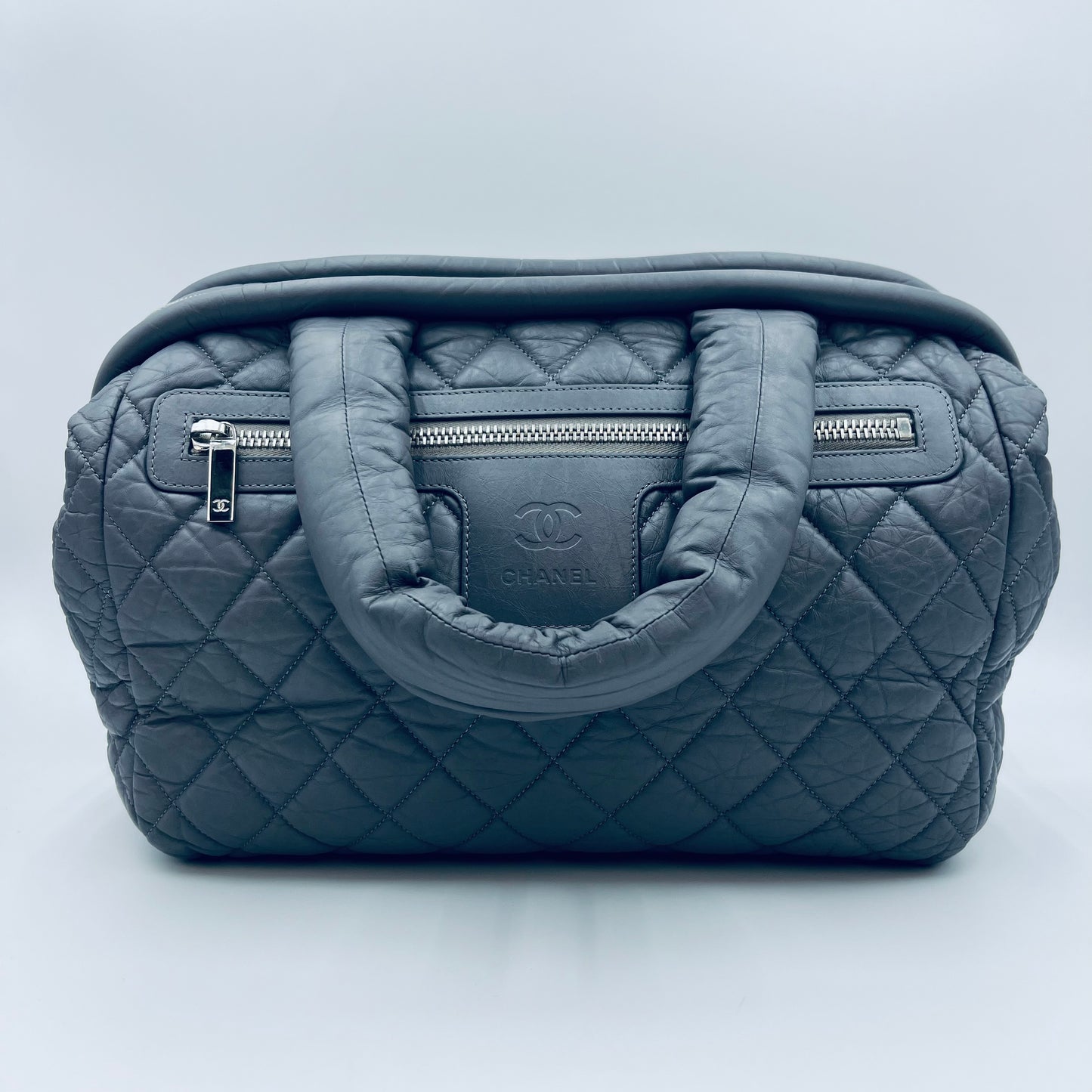 Coco Cocoon Bowler Bag Grey