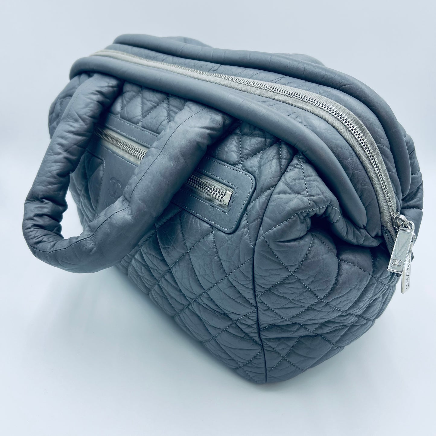 Coco Cocoon Bowler Bag Grey