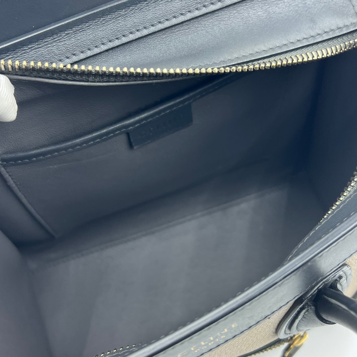 Celine Tri-Color Leather Nano Luggage
