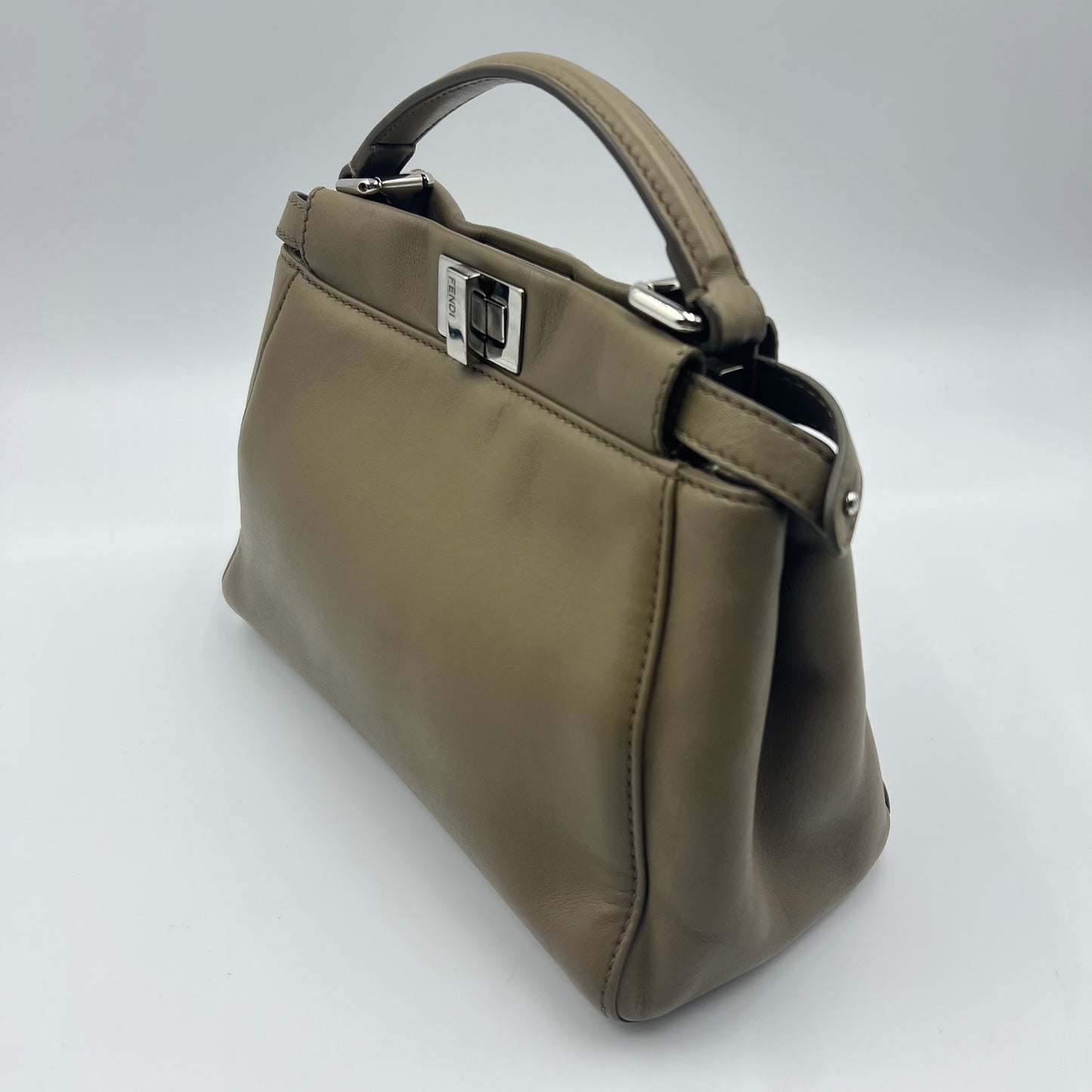 Nappa Mini Peekaboo Iconic Satchel Tortora