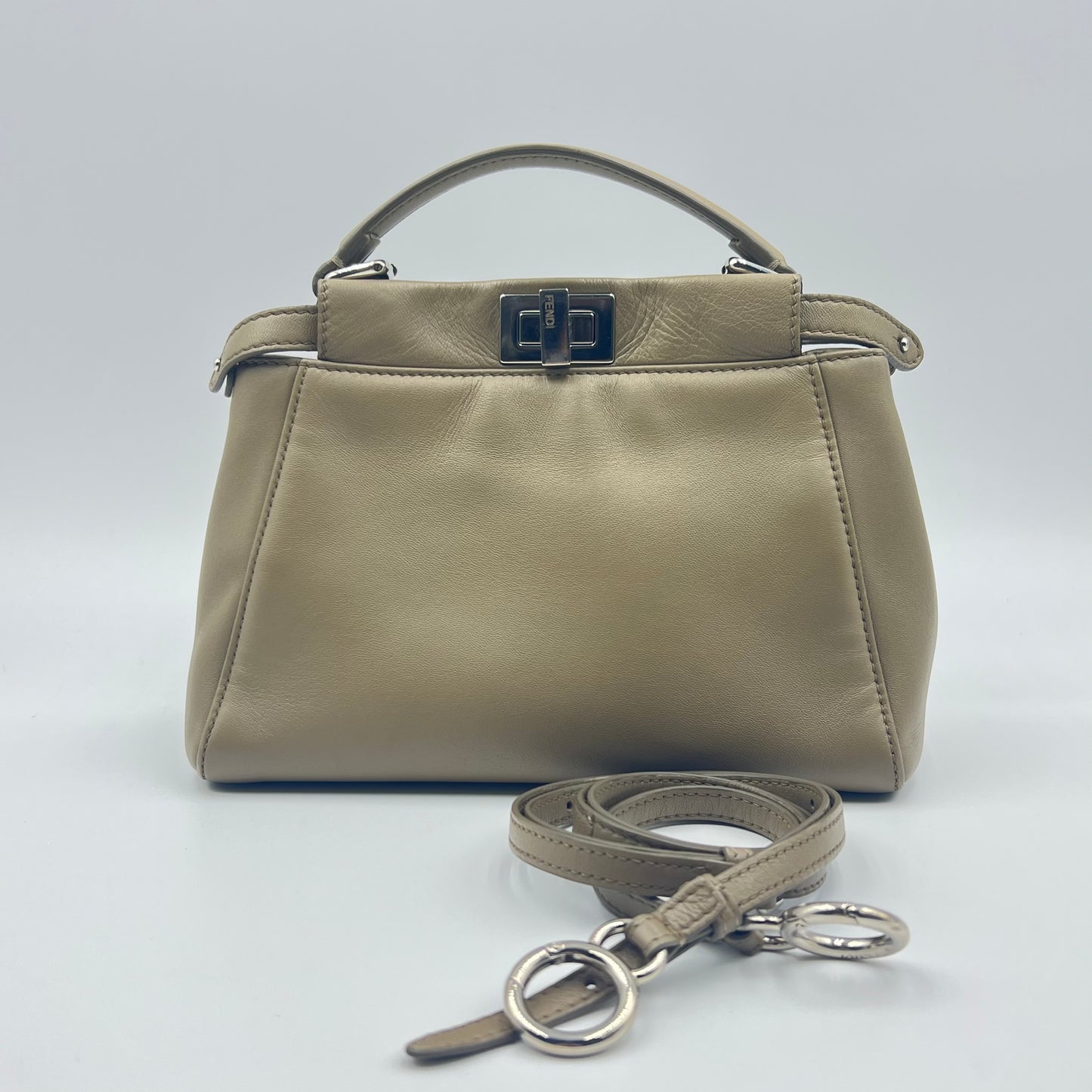 Nappa Mini Peekaboo Iconic Satchel Tortora