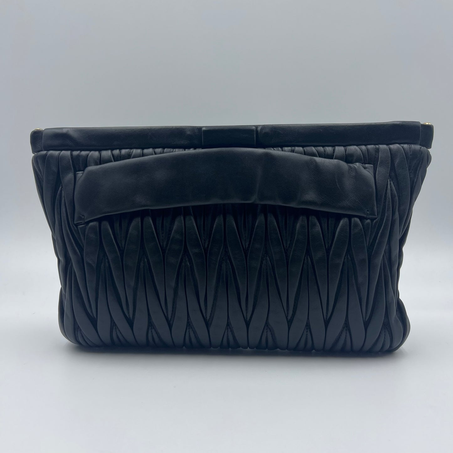Leather Clutch Black