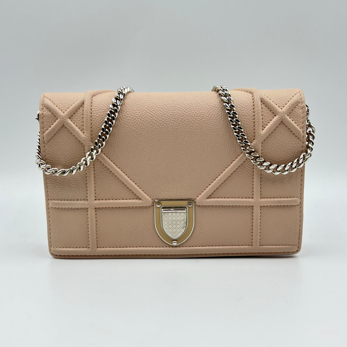 Dior Grained Calfskin Diorama Wallet on Chain crossbody bag — view 1 of 7 Grained Calfskin Diorama Wallet on Chain crossbody bag, view 1 of 7