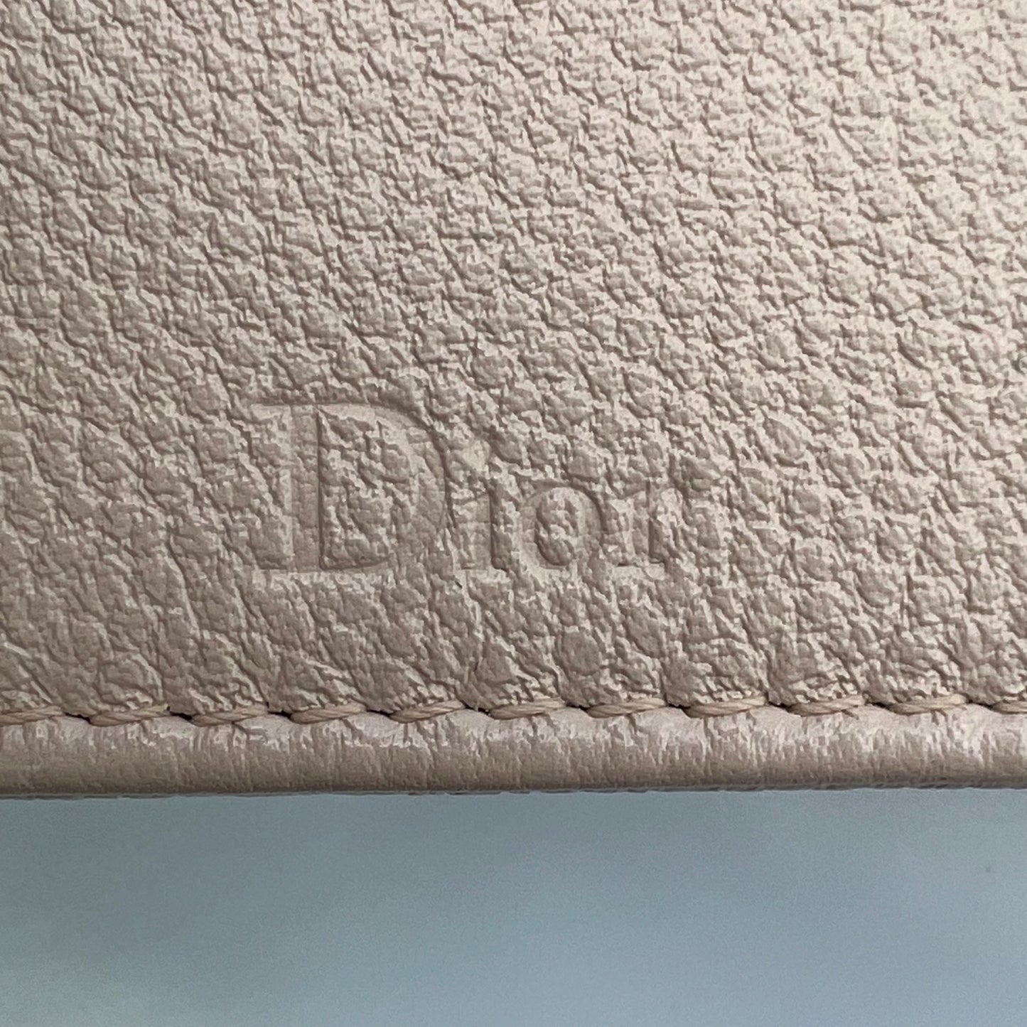Grained Calfskin Diorama Wallet on Chain crossbody bag