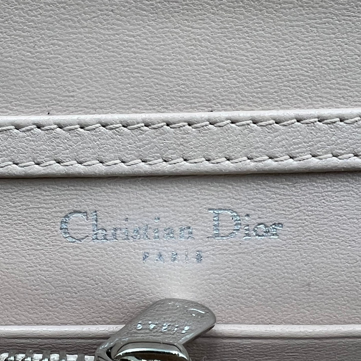 Grained Calfskin Diorama Wallet on Chain crossbody bag