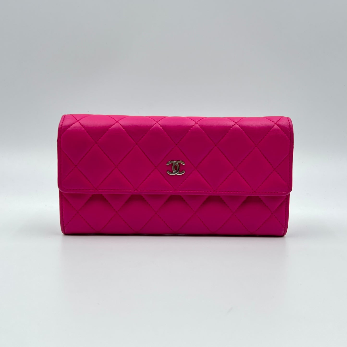 Lambskin CC Logo Continental Wallet