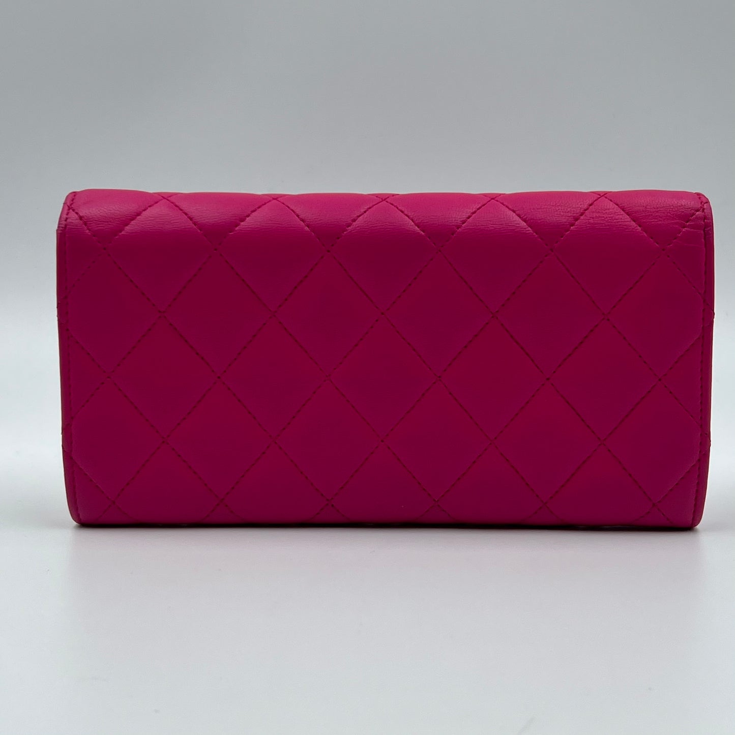 Lambskin CC Logo Continental Wallet