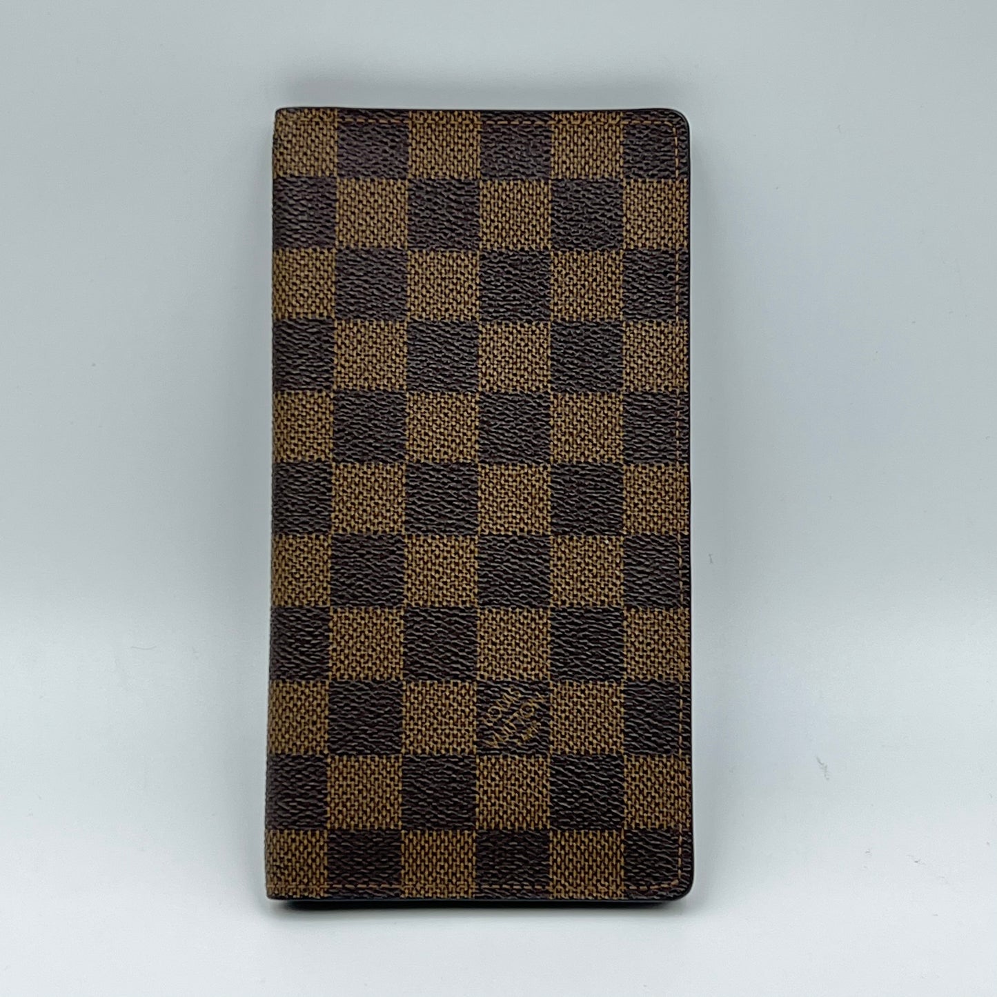Damier Ebene Checkbook Cover Wallet