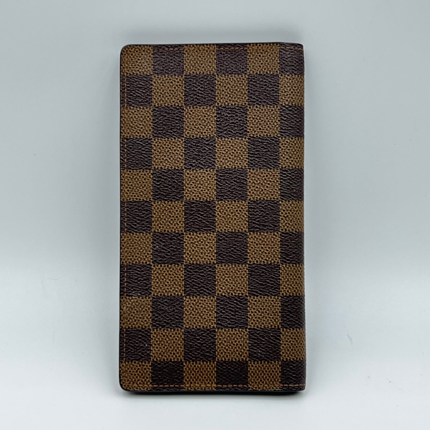 Damier Ebene Checkbook Cover Wallet