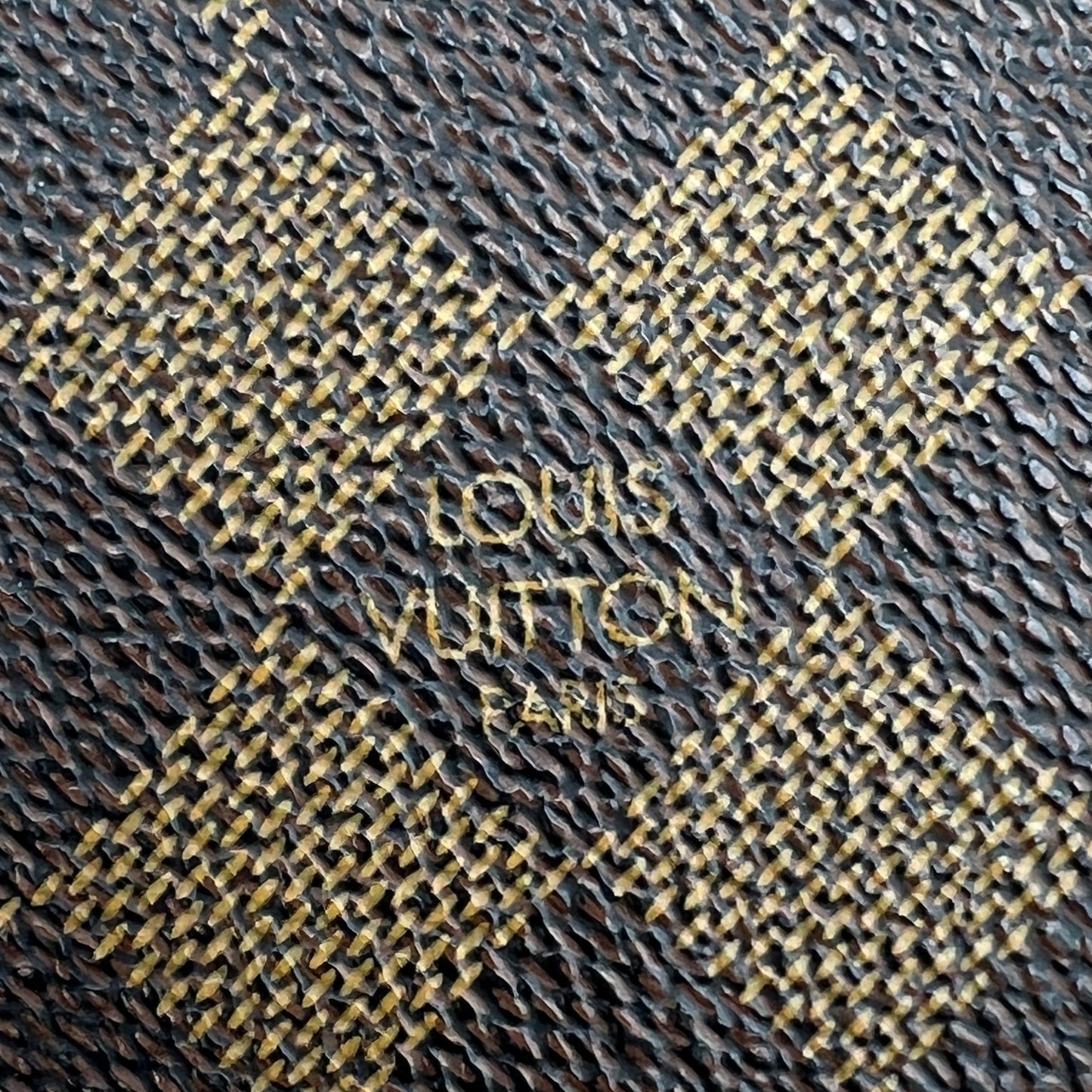 Damier Ebene Checkbook Cover Wallet